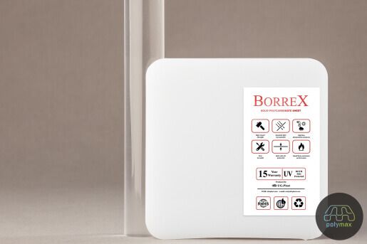 Монолитный поликарбонат 6мм borrex (оптимальный) (оранжевый, 2050х6100)
