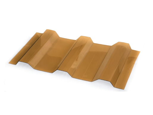 Купить Кровельный монолитный поликарбонат трапеция МП-20 1,3мм в Санкт-Петербурге.
