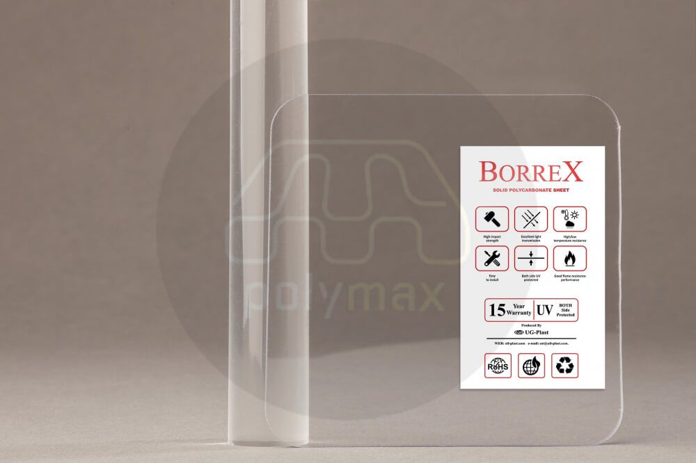 Монолитный поликарбонат 1мм Borrex