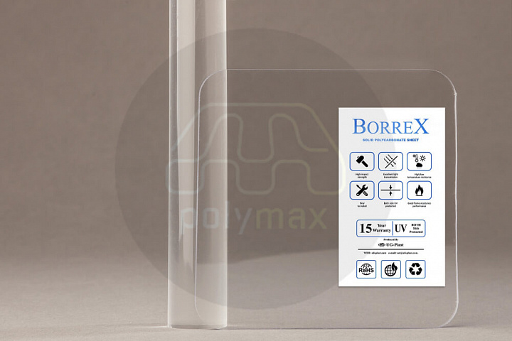 Монолитный поликарбонат 3мм borrex (оптимальный)