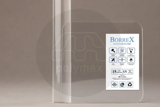 Монолитный поликарбонат 10мм borrex (оптимальный) (зеленый, 2020х5200)