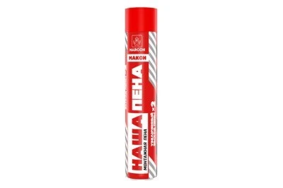 Купить Пена монтажная бытовая НАША ПЕНА MAXI, (850мл/950гр), (1/12) в #P_PADEZH#.