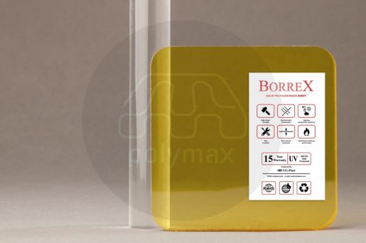 Купить Монолитный поликарбонат 2мм borrex (оптимальный) в Санкт-Петербурге.