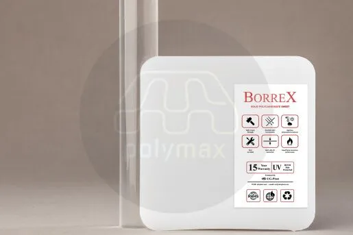 Купить Монолитный поликарбонат 6мм Borrex в Санкт-Петербурге.